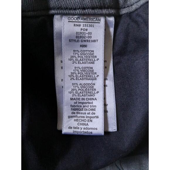 Good American Good Waist High Rise Skinny Jeans Gray Women’s Plus Size 18 - Picture 6 of 8